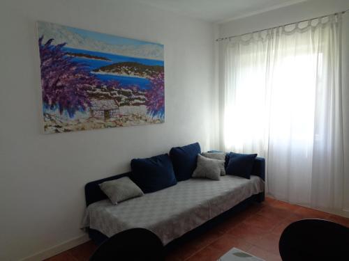 Et opholdsområde på Apartments Maslina