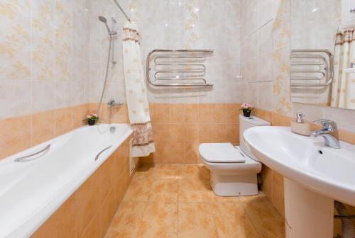 Et badeværelse på Apartment Rodniki
