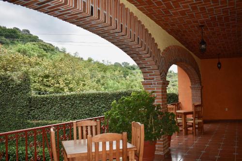 Posada Rincon Magicoにあるバルコニーまたはテラス