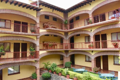 Posada Rincon Magicoにあるバルコニーまたはテラス