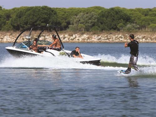 a group of people on a boat in the water at Vittoria Immobilier 5 - Petite Motte - Terrasse - chèques vacances acceptés in La Grande Motte