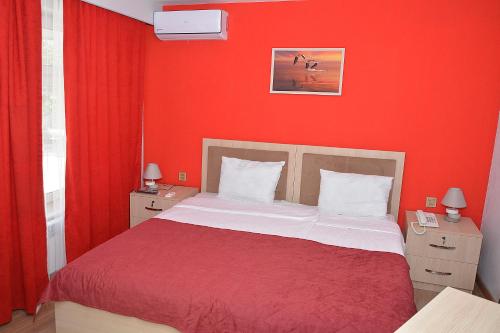 Ένα ή περισσότερα κρεβάτια σε δωμάτιο στο Flamingo Hotel Baku
