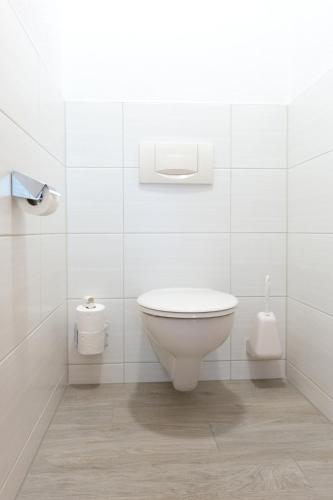 Salle de bains dans l'établissement Pension Peter