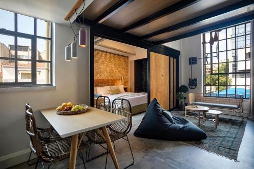 Posezení v ubytování The Foundry Suites