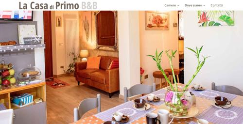 Χώρος καθιστικού στο La casa di Primo