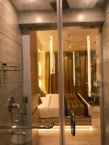 Koupelna v ubytování JRD Pride-Business Hotel