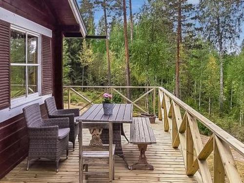 Balkón nebo terasa v ubytování Holiday Home Ylähuone by Interhome