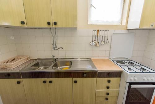 Kuchyň nebo kuchyňský kout v ubytování Apartment Lele