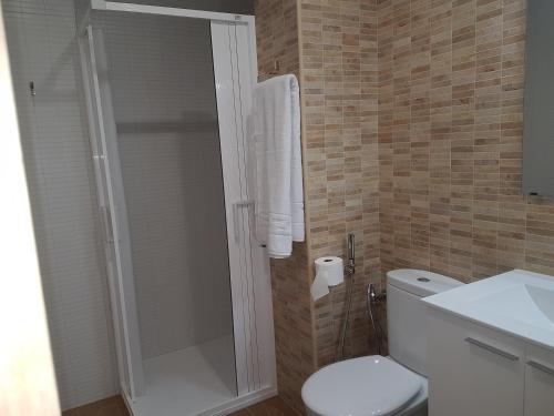 Koupelna v ubytování Casa Esquilador