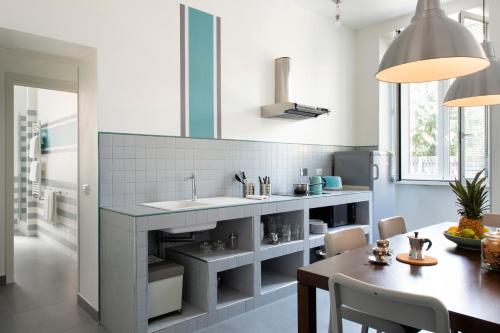 Η κουζίνα ή μικρή κουζίνα στο Residenza Termini