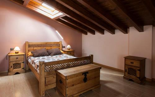 Postel nebo postele na pokoji v ubytování Casa Rural Nazar