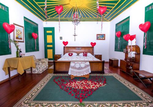 Finca Hotel el Palmarにあるベッド