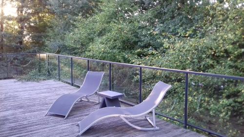 Un balcón o terraza de Maison passive et d'architecte