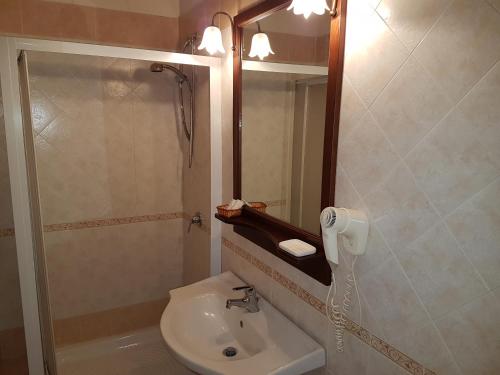 Koupelna v ubytování Hotel Scalinatella