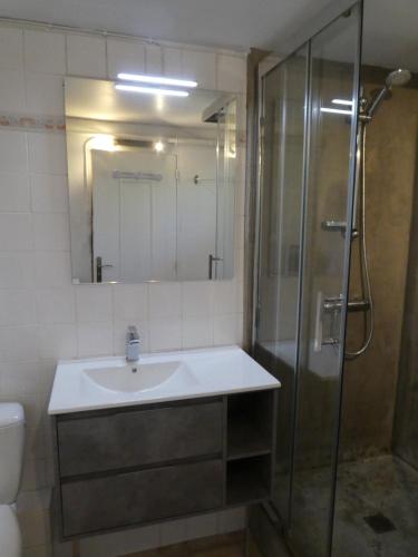 Ένα μπάνιο στο Appartement Bardéron