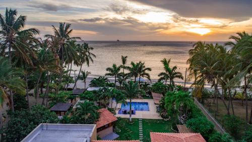 a view of the ocean from a resort at Casa Verano Beach Hotel - Adults Only in Santa Marta