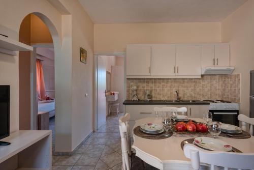 Η κουζίνα ή μικρή κουζίνα στο Vasiliki Apartments