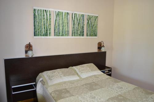 Llit o llits en una habitació de Cabañas Puerto Trinidad