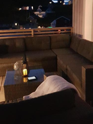 Posezení v ubytování aurora suite
