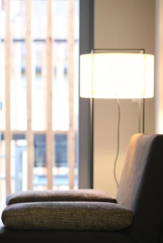 Ein Sitzbereich in der Unterkunft Weingut Gästehaus Weigand