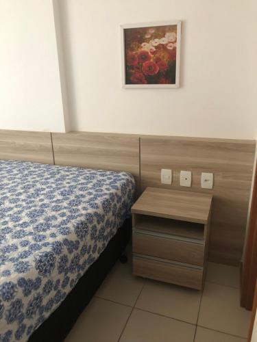 En eller flere senge i et værelse på Apartamento Port Ville Mar Azul