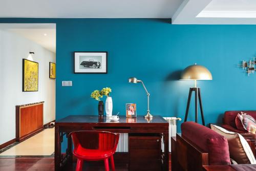 Un lugar para sentarse en NanJing GuLou·Lion Bridge· Locals Apartment 00152470