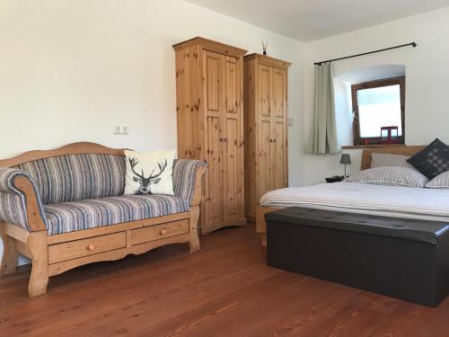 Postel nebo postele na pokoji v ubytování Appartement Traunseeferien