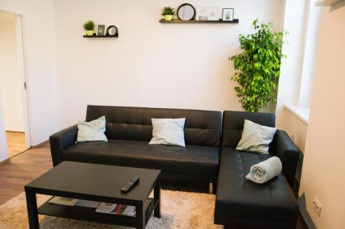 Гостиная зона в Sunny Aircon Apartment in the Centre of Slaný