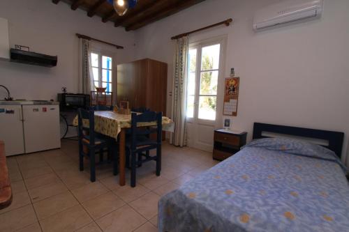 Kuchyň nebo kuchyňský kout v ubytování Smaragda Rooms & Studios