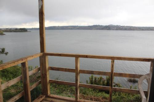 a view of the water from a porch at Don Zoilo in Castro