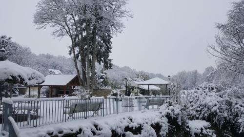Le Moulin de Pommeuse v zimě