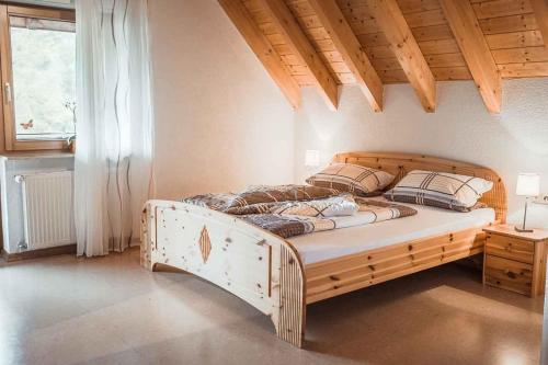 Postel nebo postele na pokoji v ubytování Ferienparadies Hugenhof