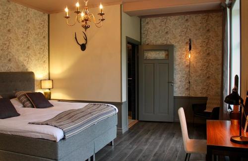 מיטה או מיטות בחדר ב-Villa Göta