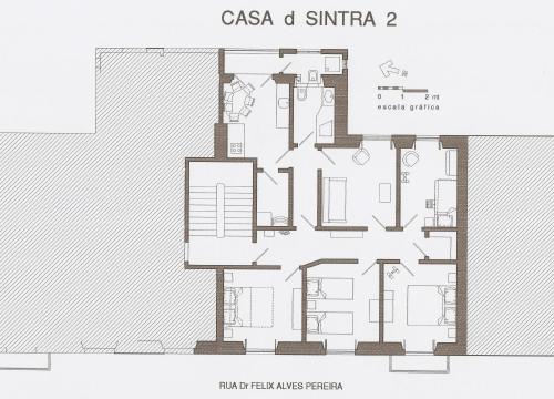 Půdorys ubytování Casa d Sintra 2
