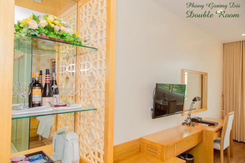 Μια τηλεόραση ή/και κέντρο ψυχαγωγίας στο Palm Hotel Thanh Hoa