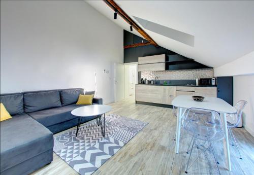 Cuina o zona de cuina de Lofty apartments