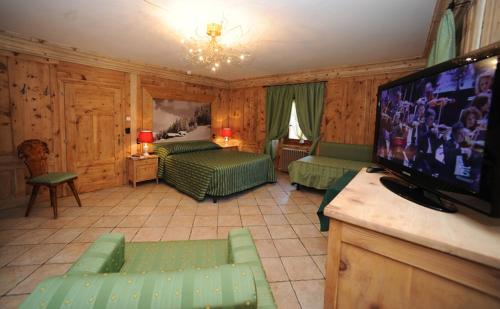 TV o dispositivi per l'intrattenimento presso Hotel Alpina