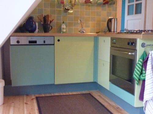 Una cocina o kitchenette en Boddenblick