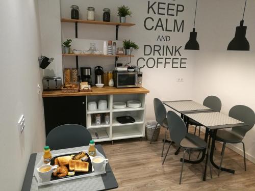 Kaffe- og tefaciliteter på Hostal Live Barcelona
