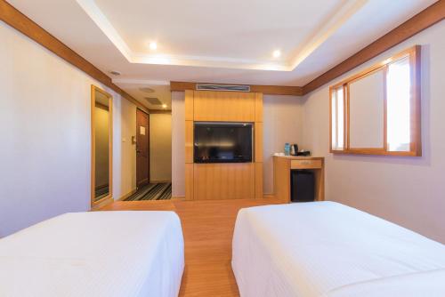 The Rivero Hotelにあるベッド