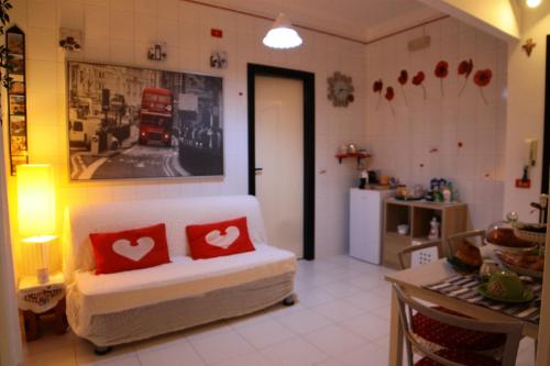 Posezení v ubytování B&B Le Colombine