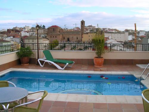 The swimming pool at or close to Santiago