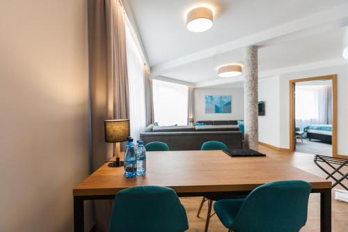 Posezení v ubytování K4 APARTHOTEL KRAKÓW