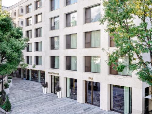 a rendering of the exterior of a building at STAGE 12 Hotel by Penz in Innsbruck