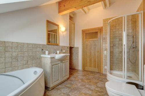 Koupelna v ubytování Spacious Villa with Large Hall