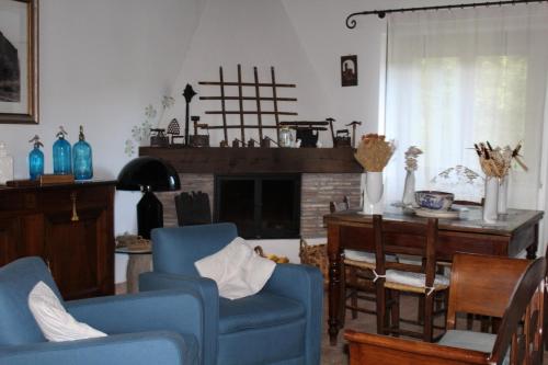 Χώρος καθιστικού στο agriturismo trefossata