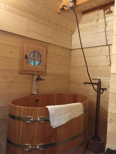 Koupelna v ubytování Ecolodge Beauregard