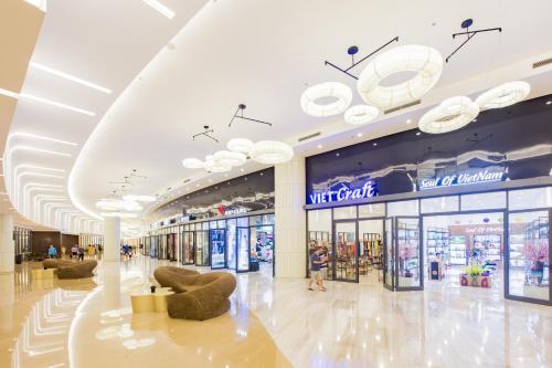 a shopping mall with a witt grant store at Wyndham Grand Phu Quoc in Phu Quoc