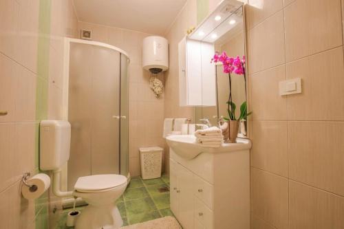 Kúpeľňa v ubytovaní Apartments Javor