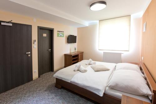 Letto o letti in una camera di Reštaurácia GÓL
